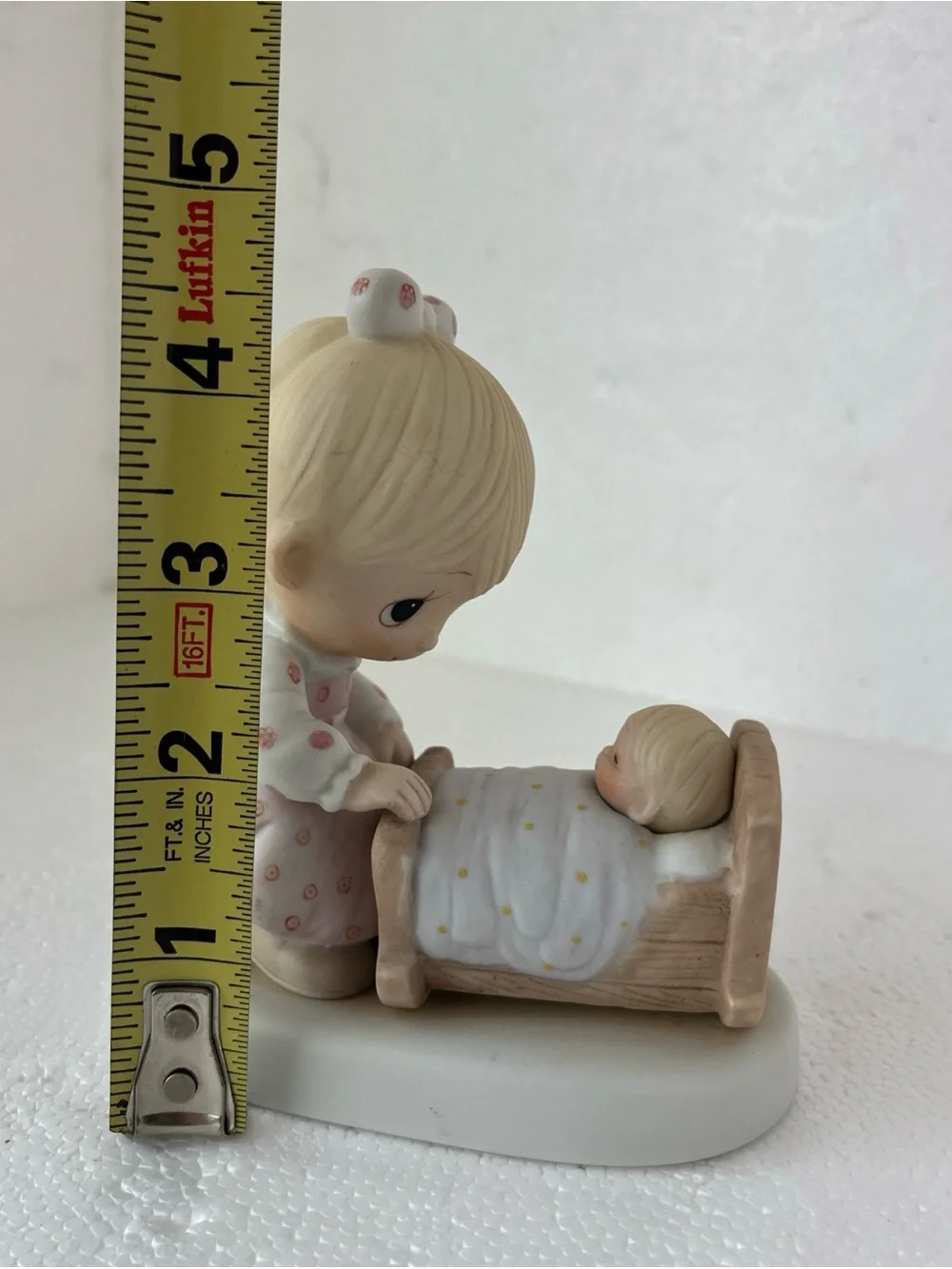 Precious Moments “The Hand That Rocks The Future” 1979-Mother&Baby-Jonathan & D